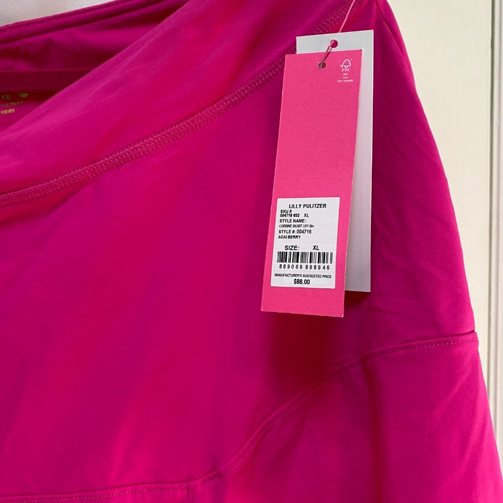 NWT Lilly Pulitzer luxletic Corinne skort- can be used as swim skirt- XL